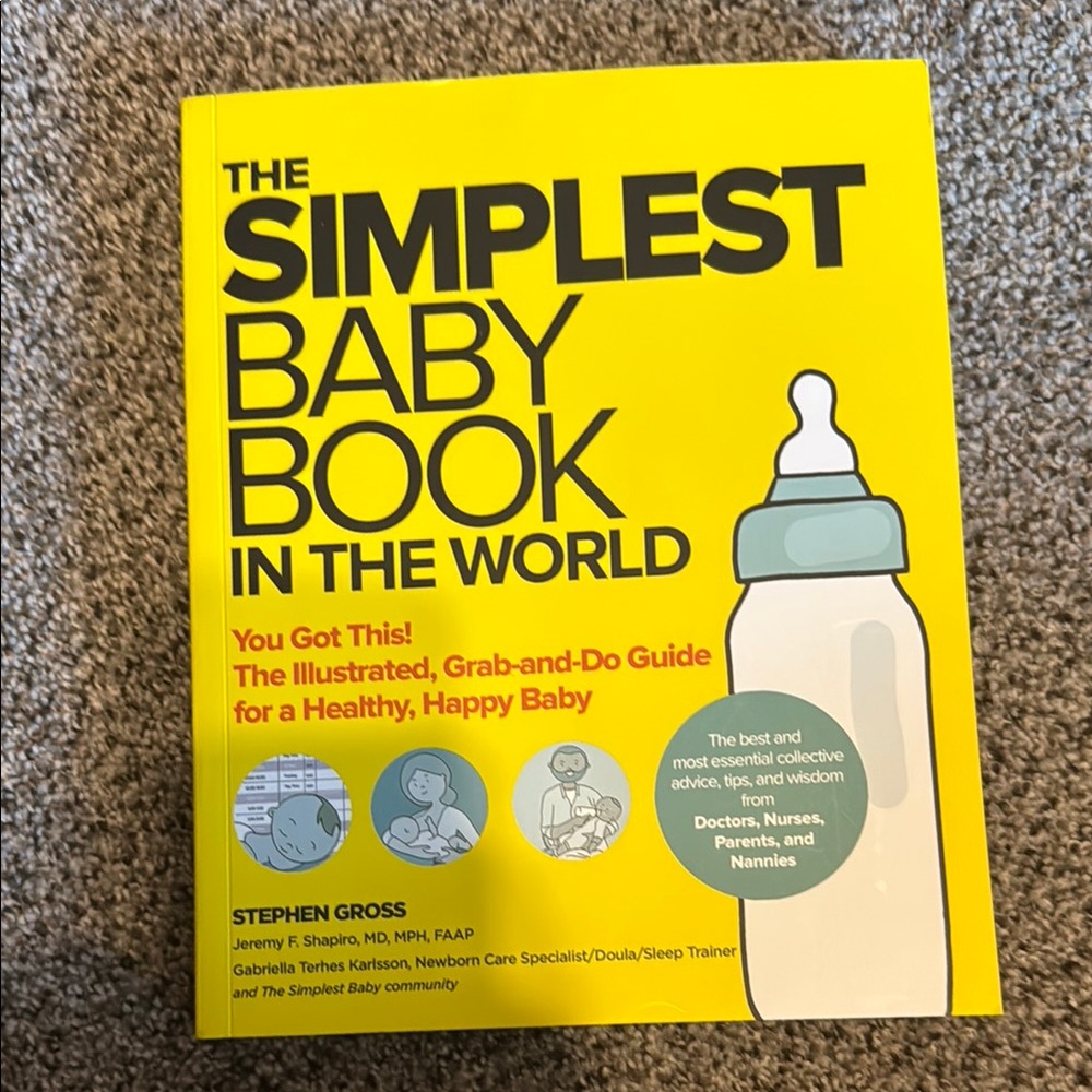 The Simplest Baby Book in Yellow